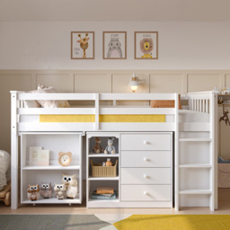 Flair Oban White Single Cabin Bed - thumbnail 3
