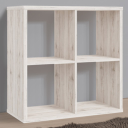 Florence Mauro 4 Shelf Sand Oak Bookshelf