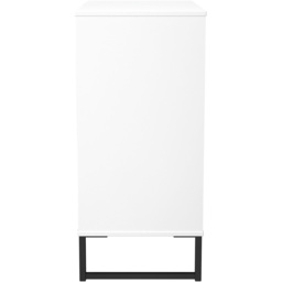Crowndale Fluted 4 Drawer White Matt Chest of Drawers Ready Assembled - thumbnail 3