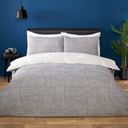 Elements Black Single Reversible Bedding Set - thumbnail 1
