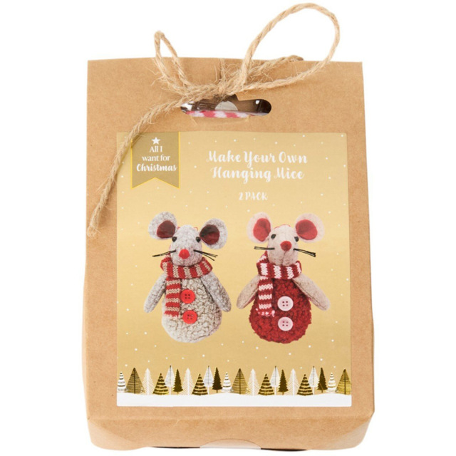 All I Want For Christmas Make Your Hanging Mice Kit 2 Pack - image 1