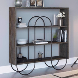 FWStyle Norfolk Dark Coffee Oak 3 Tier Sideboard - thumbnail 1