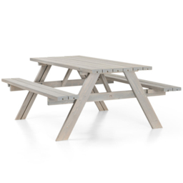 AMATA Ungurs 6 Seater Classic Picnic Table Grey - thumbnail 2
