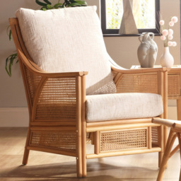 Desser Furniture Chester Cotton Cream Rattan Chair