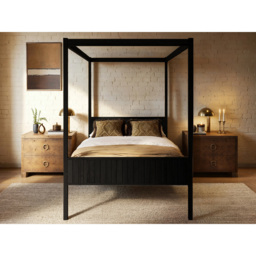 Flair Maddy Black Double 4 Poster Bed - thumbnail 4