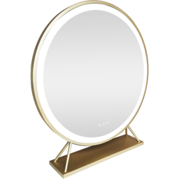 Round Standing Hollywood LED Mirror