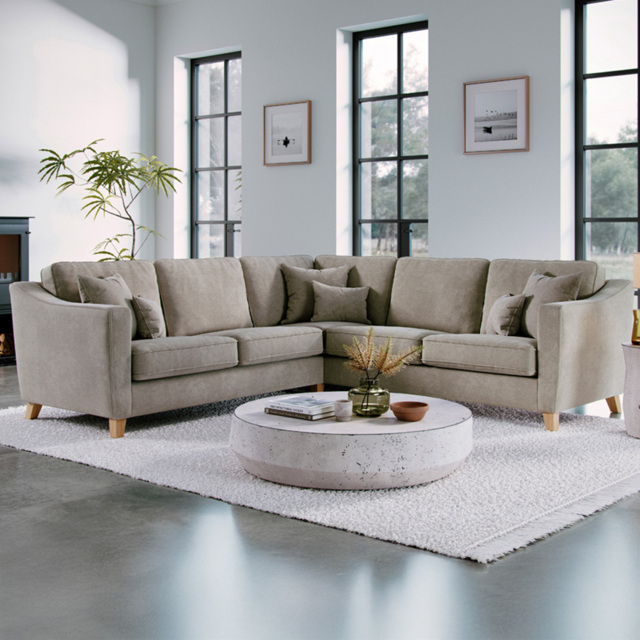 Marlon City Stone 4 Seater Corner Sofa - image 1