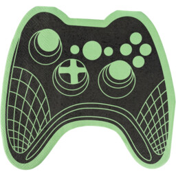 Pack of 16 Gaming Console Napkins Black - thumbnail 3