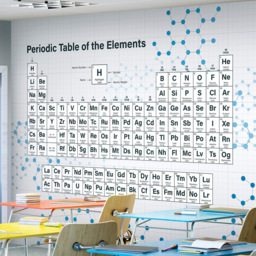 Origin Murals Periodic Table Grey Wall Mural