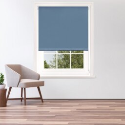 Blue Blackout Roller Blind - 180cm - thumbnail 2