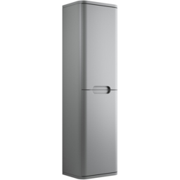 Bathstore Amalfi 2 Door Matt Grey Wall Hung Tall Unit 350mm