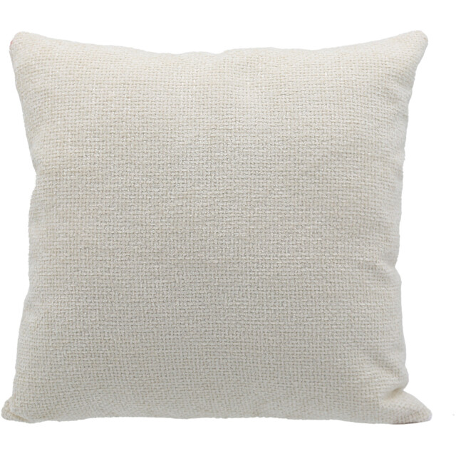 Soft Chenille Boucle Cushion Ivory - image 1