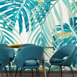 Origin Murals Tropical Leaves Green Wall Mural