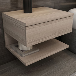 Decorotika Single Drawer Cordoba Floating Bedside Table