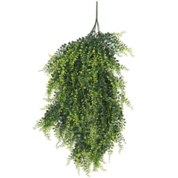 Leaf Green Foliage Hanging UV and Fire Resistant Artificial Plant 85cm 6 Pack - thumbnail 2