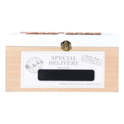 Angel Whispers White Wooden Tile Christmas Eve Box - thumbnail 3