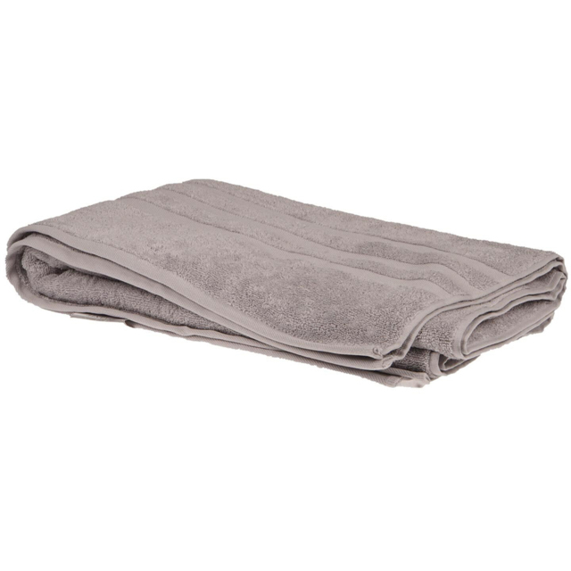 Soft Turkish Cotton Glacier Grey Terry Dobby Bath Sheet