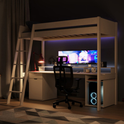 Noomi Tera White Single Gaming High Sleeper - thumbnail 2