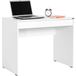 FWStyle Matt White Single Wide Drawer Desk - thumbnail 4