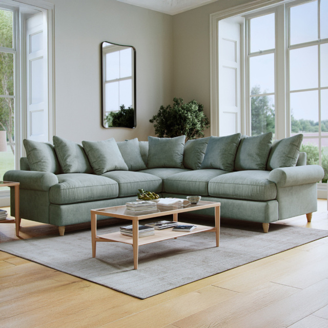 Clara Faro 10 Blue 4 Seater Agmamito Sofa - image 1