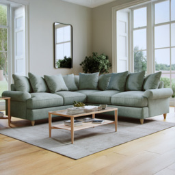 Clara Faro 10 Blue 4 Seater Agmamito Sofa