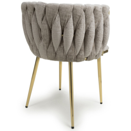 Shankar Ontario Set of 2 Mink Chenille Dining Chair - thumbnail 3