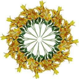 Leaf Yellow Lily Stem Artificial Flower 60cm 12 Pack - thumbnail 1