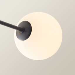 ValueLights Darla Navy 4 Way Frosted Globe Bathroom Ceiling Light Fitting and Bulbs - thumbnail 4