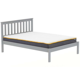 Denver Small Double Grey Wooden Bed - thumbnail 3