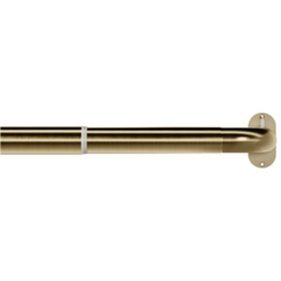 New Edge Blinds Antique Brass Room Darkening Extendable Curtain Pole 120-210cm - thumbnail 3