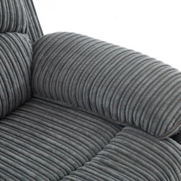 Langham 3 Seater Grey Manual Recliner Sofa - thumbnail 4