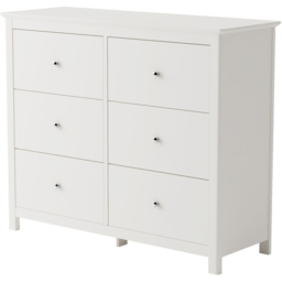 Core Products Nairn 6 Drawer White Wide Chest of Drawers - thumbnail 2