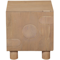 IH Design Ajmer Single Door Solid Wood Bedside Table - thumbnail 2