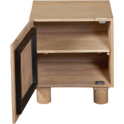 IH Design Ajmer Single Door Solid Wood Bedside Table - thumbnail 4