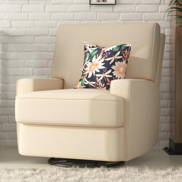Dorel Rylan Beige Swivel and Gliding Recliner Chair - image 1