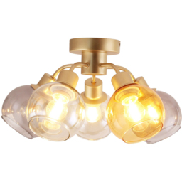 Shaunna 5 Bulb Gold Ceiling Light - thumbnail 3