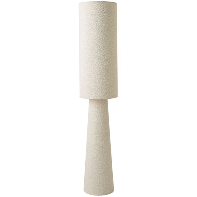 ValueLights Ash Cream Boucle Midi Floor Lamp and Bulb - image 1