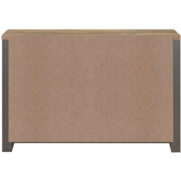 Birlea Highgate 3 Door 2 Drawer Dark Grey and Oak Sideboard - thumbnail 4