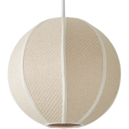 ValueLights Belle Woven Fabric Ball Ceiling Lamp Shade - thumbnail 1