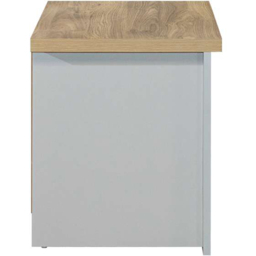 Highgate 2 Drawer Grey and Oak Bedside Table - thumbnail 4