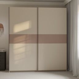 Andora Cashmere and Cappuccino 2 Sliding Door Large Wardrobe