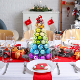 The Christmas Workshop Multicolour Rainbow Bauble Table Tree 1.5ft - thumbnail 2