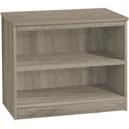 R White Cabinets Grey 2 Shelf Wide Bookcase - thumbnail 2