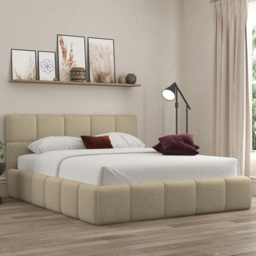 DS Living Ovella Latte Small Double Cubed Ottoman Bed