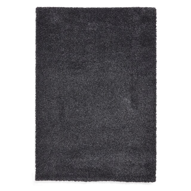 Ozzy Plain Shaggy Rug - Charcoal - 80x150cm