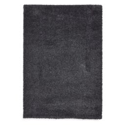 Ozzy Plain Shaggy Rug - Charcoal - 80x150cm - thumbnail 1