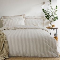 Yard Double Hebden Natural Reversible Duvet Set
