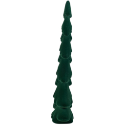 Sleigh Bells Ring Green Flocked Christmas Tree Decoration 76cm - thumbnail 3