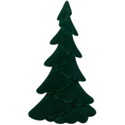 Sleigh Bells Ring Green Flocked Christmas Tree Decoration 76cm - thumbnail 1
