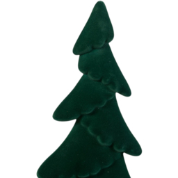 Sleigh Bells Ring Green Flocked Christmas Tree Decoration 76cm - thumbnail 4